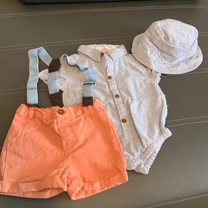 Baby Boys Tahari 4 piece summer outfit